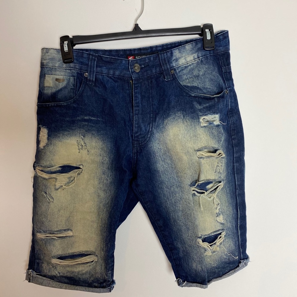 Southpole Bleached Jean Shorts